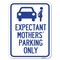 Signmission Expectant Mothers Parking W/ Graphic Heavy-Gauge Alum Rust Proof Parking, 24" L, 18" H, A-1824-24028 A-1824-24028 - alternate 1